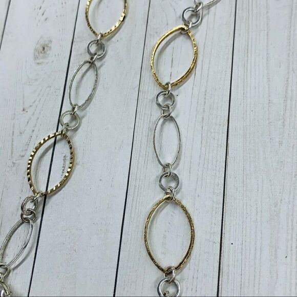 Crystal Drop Large Link Necklace - Picture 3 of 3